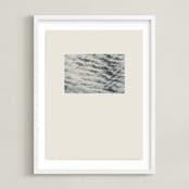 "Sand and Sea 1" - Art Print in Taupe Sand by Shawna Urban - Framed