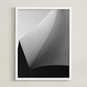 "Swept Away II" - Art Print in Black & white by Angie McMonigal - Framed