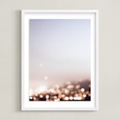"Warm Evening I" - Art Print in City Sky by Caroline Mint - Framed