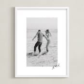 "Scripted Heart: Framed Photo" - Framed Photo in Graphite by Claudia Orengo - Framed