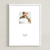 "Stamped Snap: Framed Photo" - Framed Photo in White by Minted - Framed