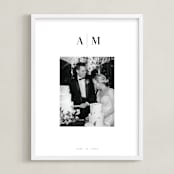 "Monogram: Portrait Framed Photo " - Framed Photo in White by Minted - Framed