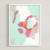 "Atelier" - Art Print in Minty by Makewells - Framed