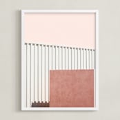"Urban Desert Series 2" - Art Print in Soft Earth Tones by Lisa Sundin - Framed