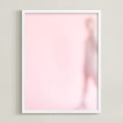 "Rose Colored Glasses" - Art Print in Pastel Pink by Katie Doherty - Framed