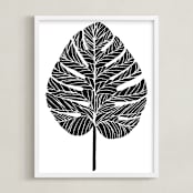"Living Large" - Art Print in Midnight by Alicia Youngken - Framed