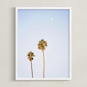 "California Sky" - Art Print in Pastel Blue by Tania Medeiros - Framed
