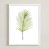 "I'm Frond of You No. 2" - Art Print in Palm Green by Andi Pahl - Framed