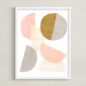 "Shifting" - Art Print in Blush by Kelly Nasuta - Framed