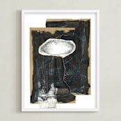 "Hovering Union" - Art Print in Black by Misty Hughes - Framed