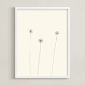 "Dandelions" - Art Print in Ivory by Jorey Hurley - Framed