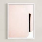 "Hidden Paths" - Art Print in Blush by Kaitie Bryant - Framed