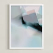 "ghost" - Art Print in Grey by Lori Wemple - Framed