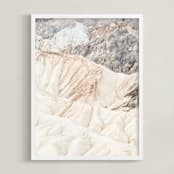 "White Canyon" - Art Print in Sand by Kamala Nahas - Framed