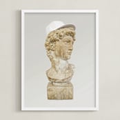 "Classic Cool" - Art Print in Stone by Kelsey Mucci - Framed