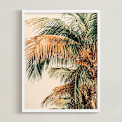 "Tropic Summer" - Art Print in Green by ALICIA BOCK - Framed