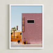 "Desert Oasis" - Art Print in Desert Blue by Kaitlin Rebesco - Framed