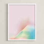 "Lune" - Art Print in Moon by Lori Wemple - Framed