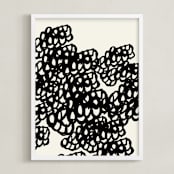"Black Sheep" - Art Print in Noir by rose lindo - Framed