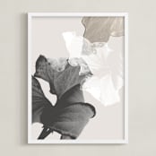 "Refractions" - Art Print in Taupe by Creo Study - Framed