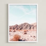 "Painted Canyon 4" - Art Print in Canyon Blush by Kamala Nahas - Framed