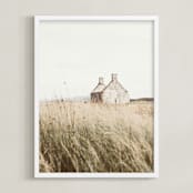 "highland prairie II" - Art Print in Wheat by Kamala Nahas - Framed