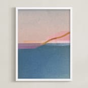 "Horizons IV" - Art Print in ocean by Sumak Studio - Framed