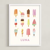 "Chill Out" - Personalized Art Print in Vanilla by Ana Peake - Framed