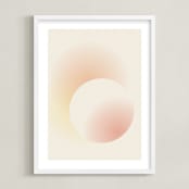 "Light of the Sun" - Art Print in Light Pink by Sarah Lund - Framed