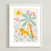"Jungle" - Art Print in Melted milk by Igor - Framed