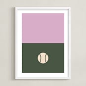 "3 Season Sport | Baseball" - Art Print in Olive by pacifica project - Framed