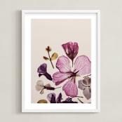 "Forever in Bloom" - Art Print in Pink by Karen Kardatzke - Framed