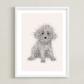 "Bingo" - Art Print in Latte by Dani Lugato - Framed