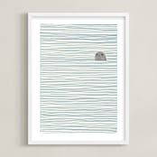 "Seal" - Art Print in white background by Jorey Hurley - Framed