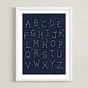 "It's Written in the Stars" - Art Print in Night by McKenna Sato - Framed