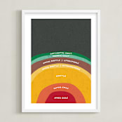 "The Earth" - Art Print in Magma by Erica Krystek - Framed