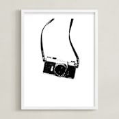 "Behind the Lens" - Art Print in Noir by Alicia Youngken - Framed