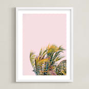 "Like A Hurricane" - Art Print in Pink by ALICIA BOCK - Framed