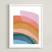 "paper rainbow" - Art Print in Rainbow by Carrie Moradi - Framed