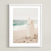 "two boards" - Art Print in Sand by Kamala Nahas - Framed