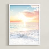 "SoCal Sorbet 5" - Art Print in sunset by Kamala Nahas - Framed