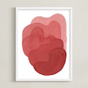 "pink composite" - Art Print in salmon pink by Kelly Witmer - Framed