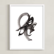 "Epiphany" - Art Print in Black by Misty Hughes - Framed