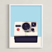 "camera" - Art Print in regent st blue by Leanne Friedberg - Framed