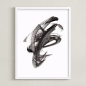 "Filament" - Art Print in Black by Misty Hughes - Framed