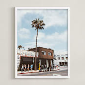 "Venice Beach 3" - Art Print in color by Kamala Nahas - Framed