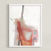 "Complicated Being" - Art Print in Wine by Amy Moen - Framed
