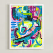 "Poseidon" - Art Print in underwater by Jessalin Beutler - Framed