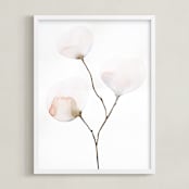 "Mokuren01" - Art Print in Pale Pink by jinseikou - Framed