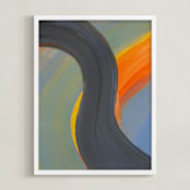 "Freeway" - Art Print in Asphalt by Camille Pietrow - Framed